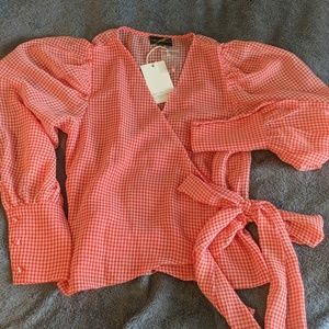 Jane+One Sheer Wrap Blouse